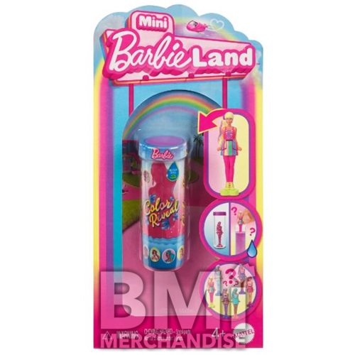BARBIE MINILAND CORE DOLL COLOR REVEAL 10PC ASSORTMENT