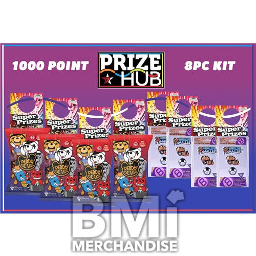 8PC 1000 POINT MODULAR HANGING PRIZE HUB KIT
