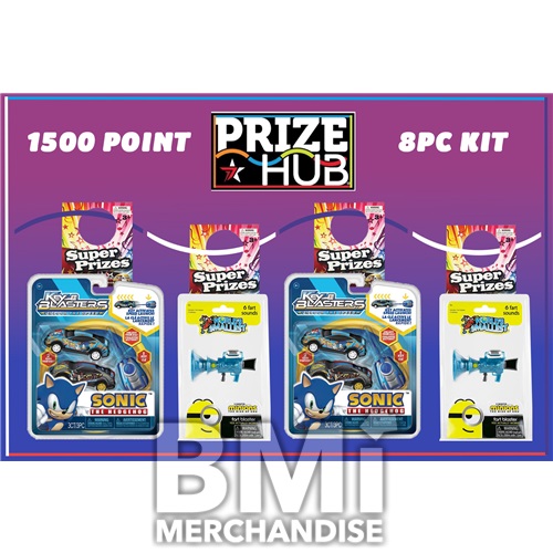 8PC 1500 POINT MODULAR HANGING PRIZE HUB KIT