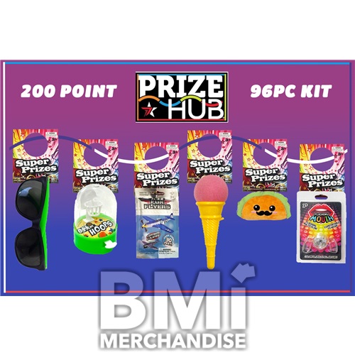 96PC 200 POINT MODULAR HANGING PRIZE HUB KIT