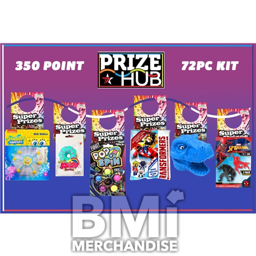 72PC 350 POINT MODULAR HANGING PRIZE HUB KIT
