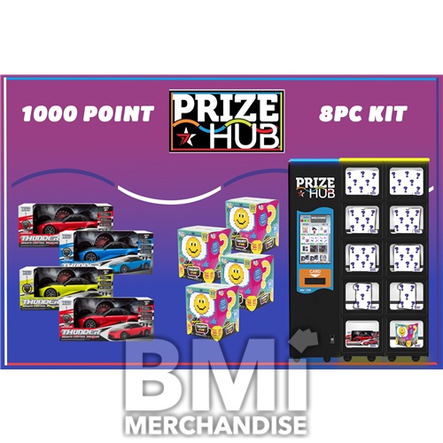 8PC 1000 POINT MODULAR LOCKER PRIZE HUB KIT