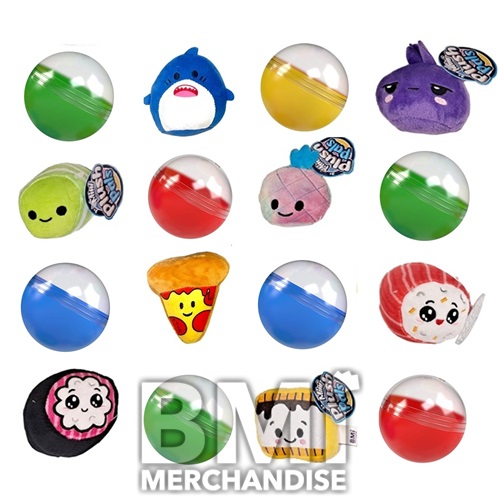 48PC 4IN CAPSULE MINI PLUSH ASSORTMENT