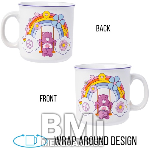 CARE BEARS 20OZ CERAMIC CAMPER MUG