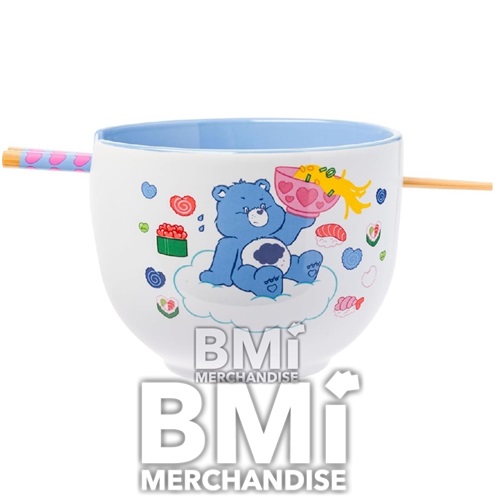 CARE BEARS 20OZ CERAMIC RAMEN BOWL WITH CHOPSTICKS