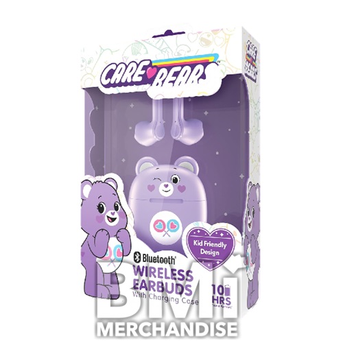 CARE BEARS WIRELESS EARBUDS W/ CHARGING CASE