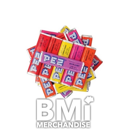 PEZ ASSORTED FRUIT ROLLS CANDY 10LB - 500 PC