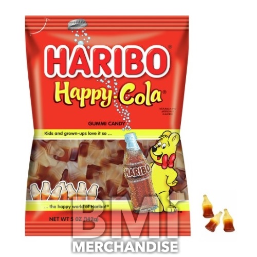 350 POINT- 12PC MODULAR HANGING KIT- HARIBO 5 OZ. HAPPY COLA BAGS
