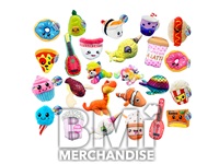 144PC 6-9INCH 50% MINI FOODIES AND 50% ASST GENERIC PLUSH CRANE KIT