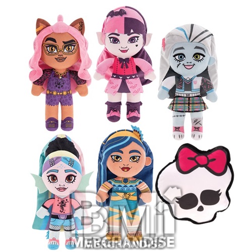 144PC MIX 7-9INCH 15% LICENSED MONSTER HIGH PLUSH & 85% ASST GENERIC PLUSH CRANE KIT