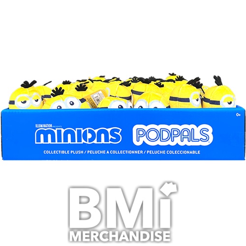 3INCH MINIONS MINI PODPALS PLUSH ASST