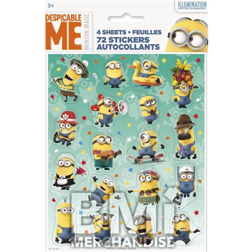 DESPICABLE ME MINIONS STICKERS