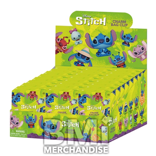 DISNEY STITCH CHARM 3D FOAM BAG CLIP