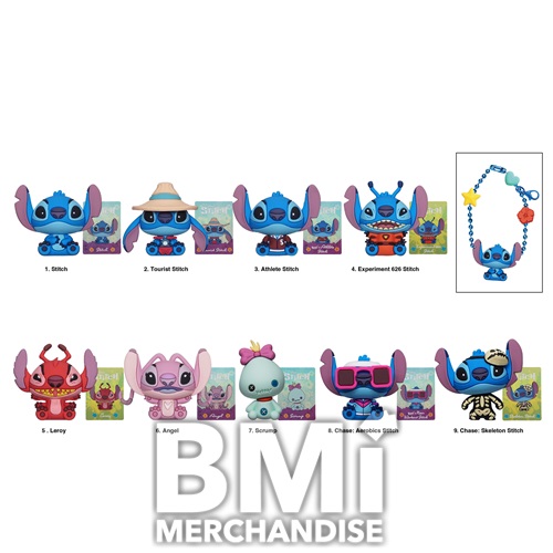 DISNEY STITCH CHARM 3D FOAM BAG CLIP