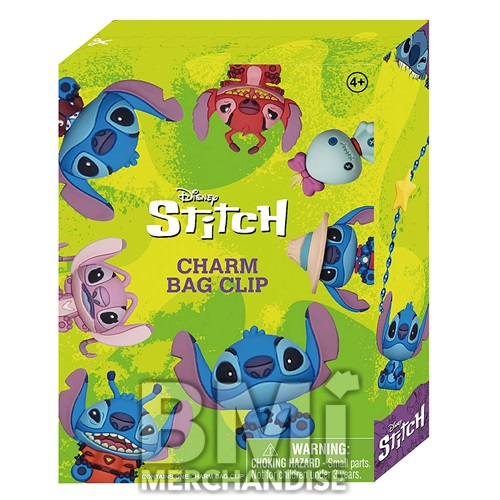 DISNEY STITCH CHARM 3D FOAM BAG CLIP