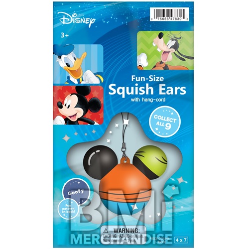 DISNEY FUN SIZE SQUISH EARS W/ HANG CORDS