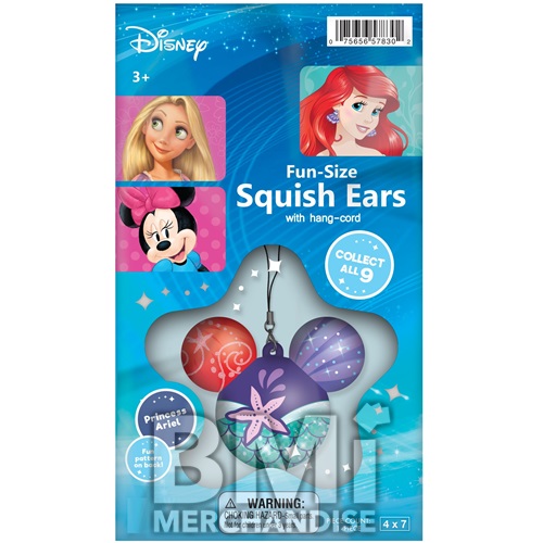 DISNEY FUN SIZE SQUISH EARS W/ HANG CORDS