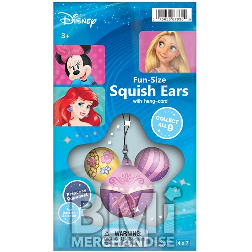 DISNEY FUN SIZE SQUISH EARS W/ HANG CORDS