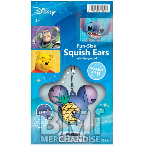 DISNEY FUN SIZE SQUISH EARS W/ HANG CORDS