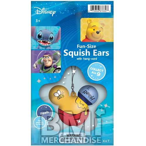 DISNEY FUN SIZE SQUISH EARS W/ HANG CORDS