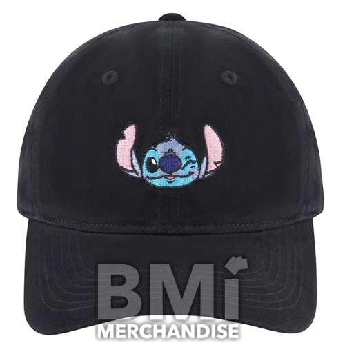 DISNEY STITCH WINKY FACE EMBROIDERED DAD CAP