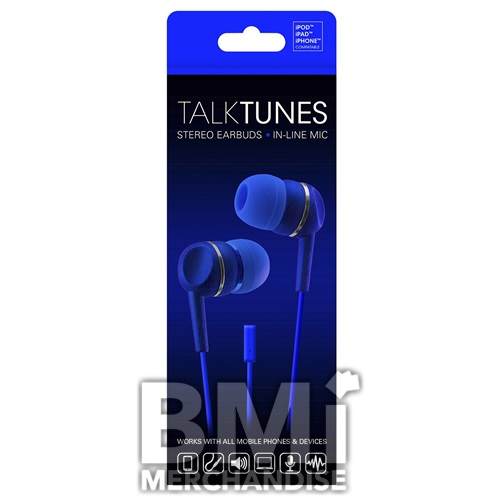 STEREO EARBUDS WITH MICROPHONE ASSORTMENT