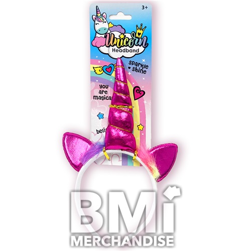 UNICORN HEADBAND ASST