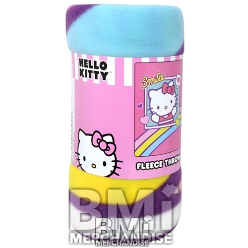HELLO KITTY 45 X 60 FLEECE THROW