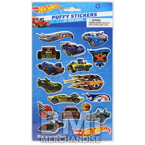 HOT WHEELS PUFFY STICKERS