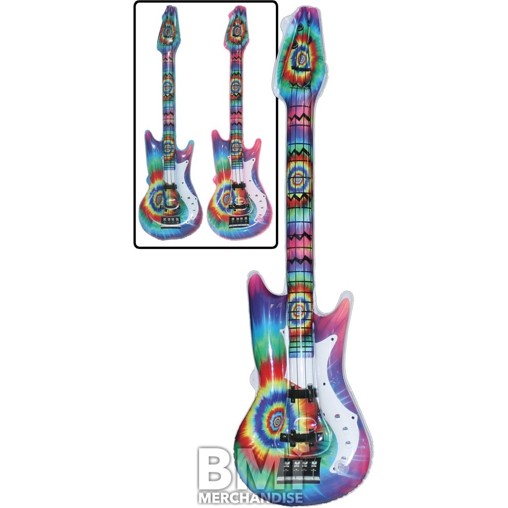 40IN INFLATABLE TIEDYE GUITAR