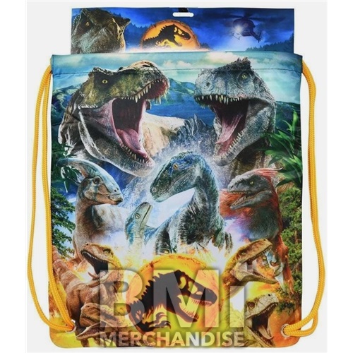 JURASSIC WORLD DRAWSTRING SLING BAG