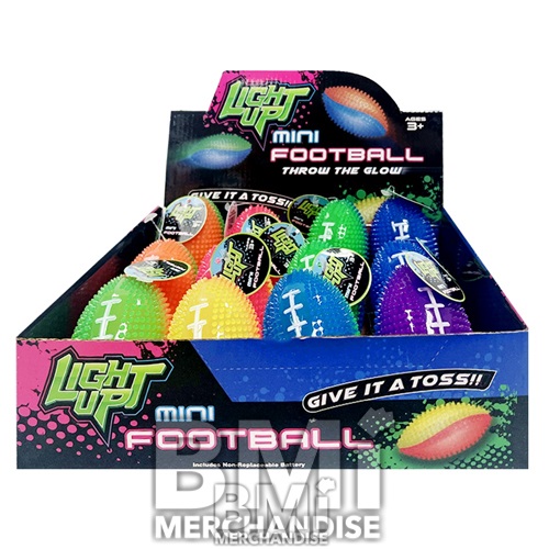 200 POINT - 24PC MODULAR HANGING KIT - LIGHT UP TWO TONED FOOTBALL ASST