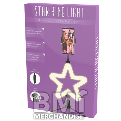 8 INCH NOVELTY RING LIGHT ASSORTMENT
