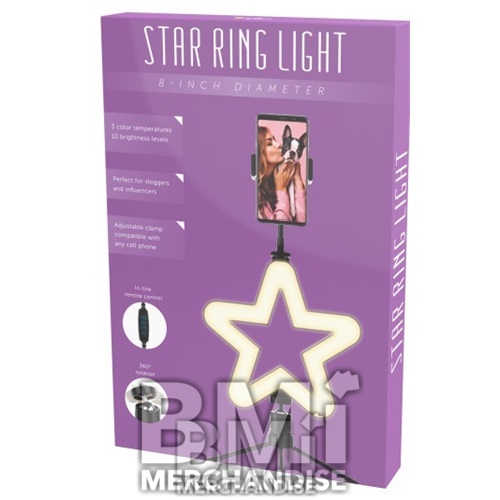 8 INCH NOVELTY RING LIGHT ASSORTMENT