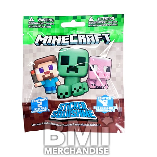 MINECRAFT SQUISHME STICKERS IN BLIND BAG