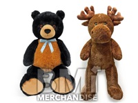 30IN BLACK BEAR AND MOOSE PLUSH