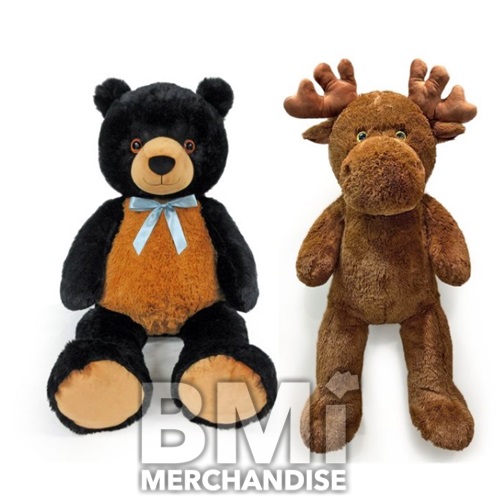30IN BLACK BEAR AND MOOSE PLUSH