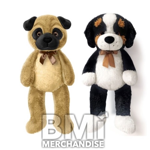 30IN BAILY THE DOG AND PUG PLUSH