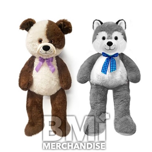 30IN BULLDOG AND HUSKY PLUSH