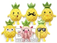 7IN PINEAPPLE FRIENDS PLUSH ASSORTED
