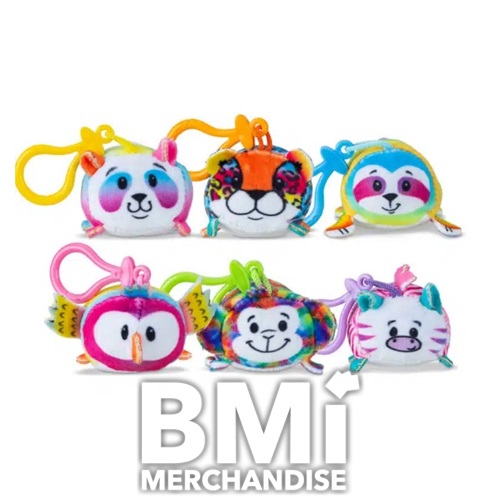 500 POINT - 12PC MODULAR HANGING KIT - 2.5INCH JUNGLE BUN BUNS MICRO TEENIESKEYCHAINS ASST PLUSH