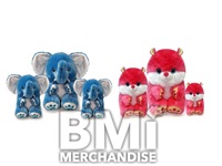 21INCH GLITTER PAWS ASSORTED PLUSH 2 CHARACTERS