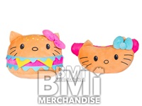 36PC 9-12INCH 100% LICENSED HELLO KITTY HAMBURGER AND HOTDOG PLUSH ASST CRANE KIT