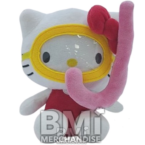 48PC 8.5INCH 100% LICENSED HELLO KITTY SCUBA DIVER PLUSH