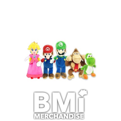 144PC MIX 7-8INCH 15% LICENSED MARIO BROS PLUSH & 85% ASST GENERIC PLUSH CRANE KIT