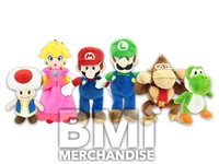 144PC MIX 7-8INCH 15% LICENSED MARIO BROS PLUSH & 85% ASST GENERIC PLUSH CRANE KIT