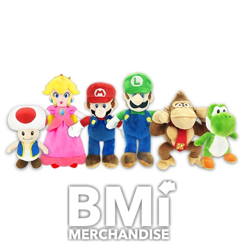 144PC MIX 7-8INCH 15% LICENSED MARIO BROS PLUSH & 85% ASST GENERIC PLUSH CRANE KIT