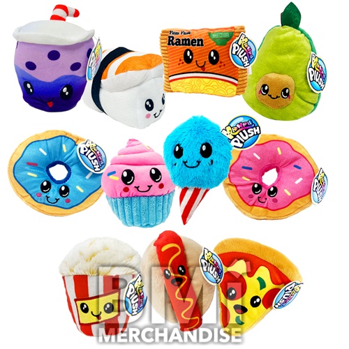 180PC 6INCH 100% MINI FOODIES PLUSH ASST CRANE KIT