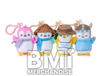 500 POINT - 12PC MODULAR HANGING KIT - 2.5INCH PUDGY PENGUINS MICRO TEENIES KEYCHAIN ASST PLUSH