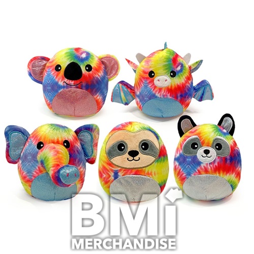 7INCH SQUISHY CRITTER TIE DYEPLUSH ASST